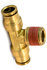 S272PMTNS-4-2 by TRAMEC SLOAN - Air Brake Fitting - 1/4 Inch x 1/8 Inch Male Branch Tee - Push-In
