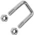 991-00506-50 by TRAMEC SLOAN - Threaded U-Bolt - 1-3/4" Long U-Bolt, Pack of 50