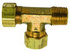 S71-4-4 by TRAMEC SLOAN - Compression Tee, Male Pipe Thread on Run, 1/4X1/4