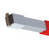 080-01034 by TRAMEC SLOAN - Cargo Bar - SL-30 Series, 84 Inch-114 Inch E-Track Ends -Red Powder Coat