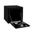 1703320 by BUYERS PRODUCTS - 15 x 13 x 15in. Black Steel Underbody Truck Box with T-Handle