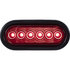 5626157 by BUYERS PRODUCTS - Brake / Tail / Turn Signal Light - 6 in., Red Lens, Oval, with 6 LEDS