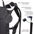 13155 by ERGODYNE - Chill-Its 5155 Low-Profile Hydration Pack - 2-Liter Bladder, Black