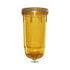 B10-AL-BOWL by BALDWIN - Fuel Filter - Transparent Amber Bowl with Drain