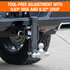 1802000 by BUYERS PRODUCTS - Trailer Hitch - Adjustable, 3 Rotating Tow Balls, for 2 in. Hitch Receivers