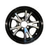 WH155-5A-1411B by REDNECK TRAILER - Tredit 1411 Series Aluminum Wheel - 15" x 5", Black, 5 Bolts on 4.5" Bolt Pattern