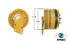 99037-2 by KIT MASTERS - Engine Cooling Fan Clutch - GoldTop, 7.75" Front Pulley, 7.50" Back Pulley