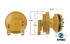 99333-2 by KIT MASTERS - Two-Speed Engine Cooling Fan Clutch - GoldTop, with High-Torque
