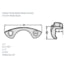 WA15-5097 by WORLD AMERICAN - Wheel Clamp - A: 1", B: 9 7/16", C: 3", D: 3/4", Three Spoke, for 3/4" Wheel Studs