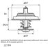 2.114.80.312 by HELLA - THERMOSTAT INSERT AU
