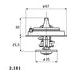 2.161.82.312 by HELLA - THERMOSTAT INSERT AU
