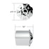 10338 by UNITED PACIFIC - Axle Hub Cover - Single Hub Design, Chrome, 10 Lug Nuts, 33mm Nut Size, for Rear Wheel