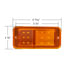 111026 by UNITED PACIFIC - Side Marker Light - Front, 12 LED, Amber LED/Lens, Standard Style