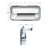 111046 by UNITED PACIFIC - Exterior Door Handle - Driver Side, Chrome, For 1988-2000 Chevrolet/GMC Truck