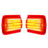 111118 by UNITED PACIFIC - Tail Light - Driver and Passenger Side, 41 LED, Red Lens, for 1965 Chevrolet Chevelle/Malibu