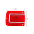 111118 by UNITED PACIFIC - Tail Light - Driver and Passenger Side, 41 LED, Red Lens, for 1965 Chevrolet Chevelle/Malibu