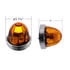 20409 by UNITED PACIFIC - Marker Light - Amber, LED, Dual Function, Flush Mount Watermelon Style