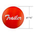 23229-1O by UNITED PACIFIC - Air Brake Valve Control Knob - Cadmium Orange, "Trailer" Glossy Sticker, Chrome Lettering