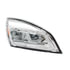 32913 by UNITED PACIFIC - Headlight Assembly - Pssenger Side, Chrome, LED, For 2018-2024 Freightliner Cascadia