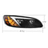 34855 by UNITED PACIFIC - Headlight Assembly - Driver Side, Black, LED, with Color Changing Position Light Bar