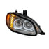 35730 by UNITED PACIFIC - Headlight - R/H, Chrome, LED, High/Low Beam, for 2002+ Freightliner M2