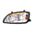 35879 by UNITED PACIFIC - Headlight Assembly - Driver Side, Chrome, LED, with Sequential and Position Light Bar, For 2008-17 Kenworth T660