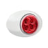 36034 by UNITED PACIFIC - Clearance Light - 4 LED, Red and White LED, Clear Lens, Double Fury