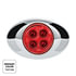 36034 by UNITED PACIFIC - Clearance Light - 4 LED, Red and White LED, Clear Lens, Double Fury