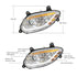 36066 by UNITED PACIFIC - Headlight Assembly - Driver Side, Chrome, 86 LED, For 2018-2024 International LT Truck