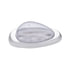 39167 by UNITED PACIFIC - Clearance Light - 15 LED, Sleeper, Amber LED, Clear Lens, with Bezel, for Freightliner