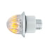 39227 by UNITED PACIFIC - Clearance Light - 2 LED, Mini Watermelon, Amber LED, Clear Lens, Dual Function