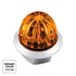 39232 by UNITED PACIFIC - Clearance Light - 3/4", 4 LED, Mini Watermelon, Amber and Green LED, Clear Lens, Double Fury