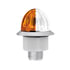 39235 by UNITED PACIFIC - Clearance Light - 3/4", 4 LED, Mini Watermelon, Amber and White LED, Clear Lens, Double Fury