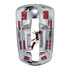 42541 by UNITED PACIFIC - Exterior Door Handle Cover - Passenger Side, Chrome, with 6 LED Red Light