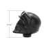 70806B by UNITED PACIFIC - Manual Transmission Shift Knob - Black, Aluminum, Skull Biker Design 1/2"-13 Thread-On