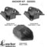 300593 by ANCHOR MOTOR MOUNTS - Engine Mount Kit - 3-Piece Kit, (2) Front R/L Engine Mount, (1) Rear Trans Mount