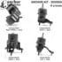 300669 by ANCHOR MOTOR MOUNTS - Engine Mount Kit - 4-Piece Kit, (2) Engine Mount Front/Right, (1) Torque Strut, (1) Trans Mount