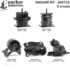 300713 by ANCHOR MOTOR MOUNTS - Engine Mount Kit - 5-Piece Kit, (3) Engine Mounts, (2) Trans Mounts