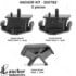 300782 by ANCHOR MOTOR MOUNTS - Engine Mount Kit - Includes 1 Transmission Mount and 2 Motor Mount