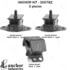 300782 by ANCHOR MOTOR MOUNTS - Engine Mount Kit - Includes 1 Transmission Mount and 2 Motor Mount