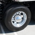 10316 by UNITED PACIFIC - Axle Hub Cover - Rear, Chrome, ABS Plastic, Dome, 10 Lug Nuts, with 33mm Nut Size