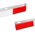 10521 by UNITED PACIFIC - Mud Flap Plate - Pair, 24 in., Aluminum, Straight, with Conspicuity Reflector