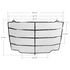 20616 by UNITED PACIFIC - Bug Grille Screen - Painted Black, Steel Mesh, For 2018-2023 Freightliner Cascadia
