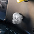 23925 by UNITED PACIFIC - Air Brake Valve Control Knob - Zinc Alloy, Skull Design, Screw-On, Liquid Silver