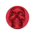 23924 by UNITED PACIFIC - Air Brake Valve Control Knob - Zinc Alloy, Skull Design, Screw-On, Candy Red