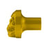 23927 by UNITED PACIFIC - Air Brake Valve Control Knob - Zinc Alloy, Skull Design, Screw-On, Electric Yellow