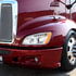 32838 by UNITED PACIFIC - Headlight - L/H, Chrome, LED, with Turn Signal & Position Light Bar, High/Low Beam, for 2007-2017 Kenworth T660