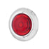 34825 by UNITED PACIFIC - Clearance/Marker Light - LED, Single Function, ArcBlast Mini, with Stainless Steel Bezel & Rubber Grommet, Red LED/Red Lens