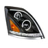 35756 by UNITED PACIFIC - Headlight - R/H, Black, ALL LED, High Beam/Low Beam, for 2013-2017 Volvo VN/VNL