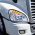 35832 by UNITED PACIFIC - Headlight - R/H, Chrome, LED, for 2008-2017 Freightliner Cascadia